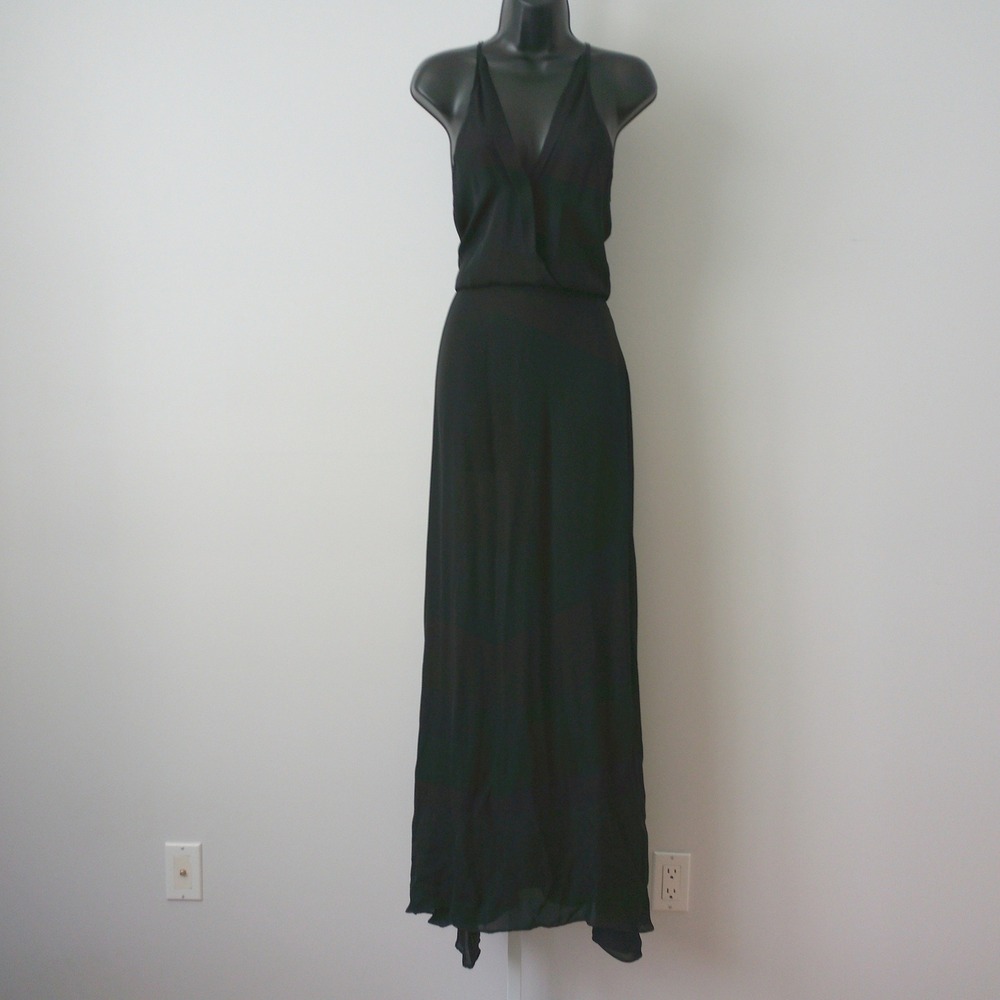 Unveil Ethereal Moody Goth MobWife Formal Evening Gown Maxi Dress S Black